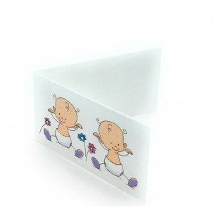 Bigliettini per Bomboniera Gemelli Nascita Battesimo Primo Compleanno Stampa Omaggio