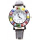 Orologio Donna Marrone watch in Vetro di Murano e antica Murrina Millefiori Ring