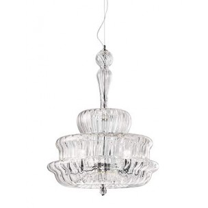 LAMPADARIO IN VETRO DI MURANO VISTOSI SERIE NOVECENTO