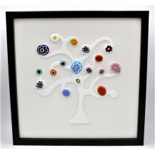 Quadro Albero della Vita Murrine Vetro di Murano Made in Italy