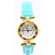 Orologio Donna Dorato Pelle watch in Vetro di Murano Murrina Millefiori