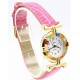 Orologio Donna Dorato Pelle watch in Vetro di Murano Murrina Millefiori