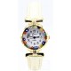 Orologio Donna Dorato Pelle watch in Vetro di Murano Murrina Millefiori
