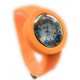 Orologio Donna Rosso Acciaio Molla watch in Vetro di Murano Murrina Millefiori