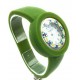 Orologio Donna Verde Acciaio Molla watch in Vetro di Murano Murrina Millefiori