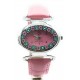 Orologio Donna Rosso Acciaio Molla watch in Vetro di Murano Murrina Millefiori