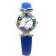 Orologio Donna Rosso Acciaio Molla watch in Vetro di Murano Murrina Millefiori