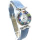 Orologio Donna Rosso Acciaio Molla watch in Vetro di Murano Murrina Millefiori
