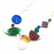 COLLANA IN VETRO DI MURANO ANTICA MURRINA VENEZIANA