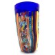 Vaso Canne Con Inserti In Murrine Millefiori