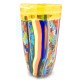 Vaso Canne Con Inserti In Murrine Millefiori
