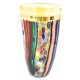 Vaso Canne Con Inserti In Murrine Millefiori