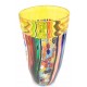 Vaso Canne Con Inserti In Murrine Millefiori