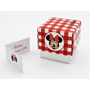 SCATOLA FORMA CUBO CON APERTURA FLEUR DISNEY MINNIE