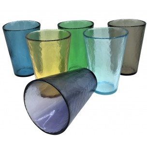 Set  6 Bicchieri Liquore Colori Misti Murano Collection Yalos