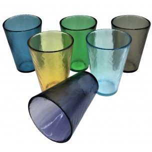 Set Coppia Bicchieri 2 Colori Misti Murano Collection