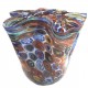 Vaso Fazzoletto Murrine Millefiori e foglia oro zecchino  Murano Glasses Made in Italy h 20 diam 24