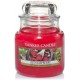 Yankee Candle Candela profumata in giara piccola  Lampone rosso  Durata Fino a 30 Ore 