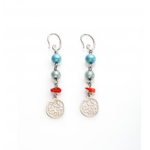 ANTICA MURRINA ORECCHINI ATLANTIDE PENDENTE AZZURRO