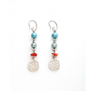 ANTICA MURRINA ORECCHINI ATLANTIDE PENDENTE AZZURRO