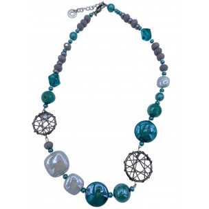 COLLANA IN VETRO DI MURANO ANTICA MURRINA VENEZIANA