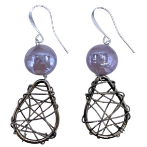 ANTICA MURRINA ORECCHINI ATLANTIDE PENDENTE AZZURRO