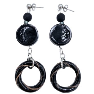 ANTICA MURRINA ORECCHINI ATLANTIDE PENDENTE AZZURRO