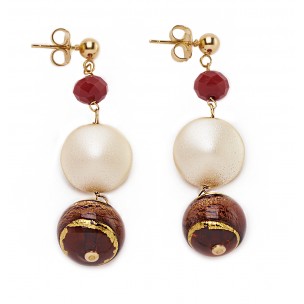 Orecchini   Donna  Antica Murrina Veneziana Murano OR642A11   Glass Made in Italy 