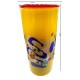 Vaso in Vetro di Murano, Decorato a Mano con Murrine e Foglia Argento Multicolore, Arte Moderna Veneziana