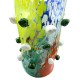 Vaso in vetro di murano fatto completamente a mano con vetro in pasta 