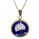 Murrina Millefiori con bordo e Catenina in argrnto 925 Diam 10 mm 