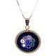Murrina Millefiori con bordo e Catenina in argrnto 925 Diam 10 mm 