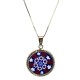 Murrina Millefiori con bordo e Catenina in argrnto 925 Diam 10 mm 