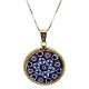 Murrina Millefiori con bordo e Catenina in argrnto 925 Diam 10 mm 