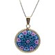 Murrina Millefiori con bordo e Catenina in argrnto 925 Diam 10 mm 