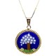 Murrina Millefiori con bordo e Catenina in argrnto 925 Diam 10 mm 