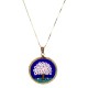 Murrina Millefiori con bordo e Catenina in argrnto 925 Diam 10 mm 