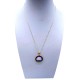 Murrina Millefiori con bordo e Catenina in argrnto 925 Diam 10 mm 