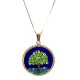 Murrina Millefiori con bordo e Catenina in argrnto 925 Diam 18 mm 