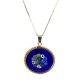 Murrina Millefiori con bordo e Catenina in argrnto 925 Diam 10 mm 