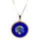 Murrina Millefiori con bordo e Catenina in argrnto 925 Diam 10 mm 