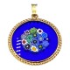 Murrina Millefiori con bordo e Catenina in argrnto 925 Diam 18 mm 