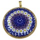 Murrina Millefiori con bordo e Catenina in argrnto 925 Diam 23 mm 