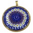 Murrina Millefiori con bordo e Catenina in argrnto 925 Diam 10 mm 