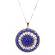 Murrina Millefiori con bordo e Catenina in argrnto 925 Diam 36 mm 