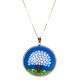 Murrina Millefiori con bordo e Catenina in argrnto 925 Diam 10 mm 
