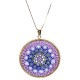 Murrina Millefiori con bordo e Catenina in argrnto 925 Diam 10 mm 