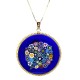 Murrina Millefiori con bordo e Catenina in argrnto 925 Diam 36 mm 