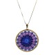 Murrina Millefiori con bordo e Catenina in argrnto 925 Diam 10 mm 