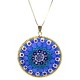 Murrina Millefiori con bordo e Catenina in argrnto 925 Diam 10 mm 